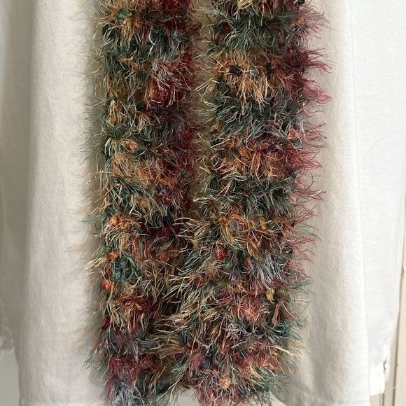 Multi colored (red, green, gold & blue) magic scarf - Picture 2 of 4
